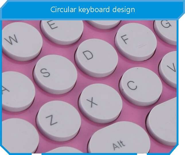 Super Slim 2.4 Ghz Wireless Keyboard, Mouse, Silicone Protective Skin & USB Receiver Combo