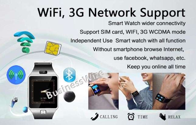 Original ANDROID Smart Watch Phone - 4 GB, WI-FI , SUPPORT 3G NETWORK WCDMA, Dual Core, Pedometer...