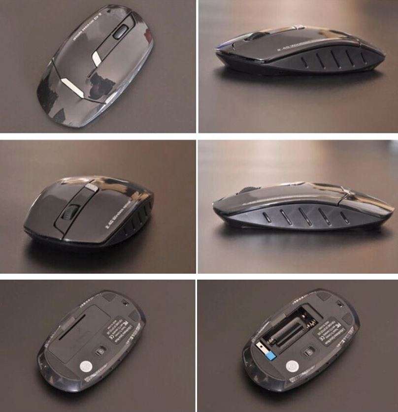 Super Slim 2.4 Ghz Wireless Keyboard, Mouse, Silicone Protective Skin & USB Receiver Combo