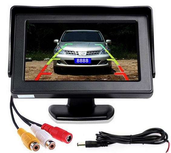 4.3" TFT LCD Colour Vehicle DVD Player & Rear view Monitor With Rotatable Screen