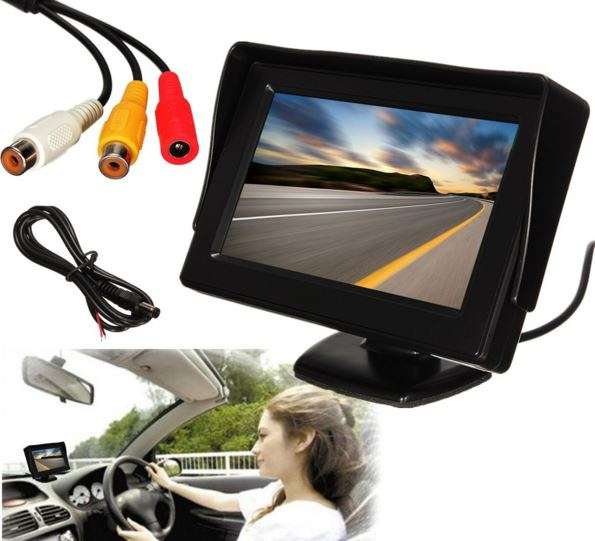 4.3" TFT LCD Colour Vehicle DVD Player & Rear view Monitor With Rotatable Screen
