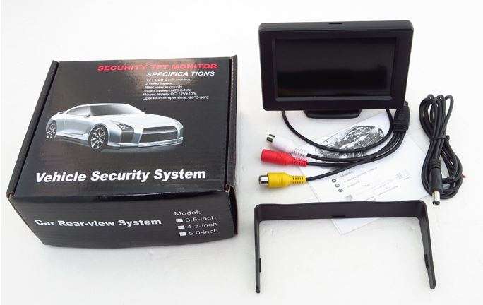 4.3" TFT LCD Colour Vehicle DVD Player & Rear view Monitor With Rotatable Screen