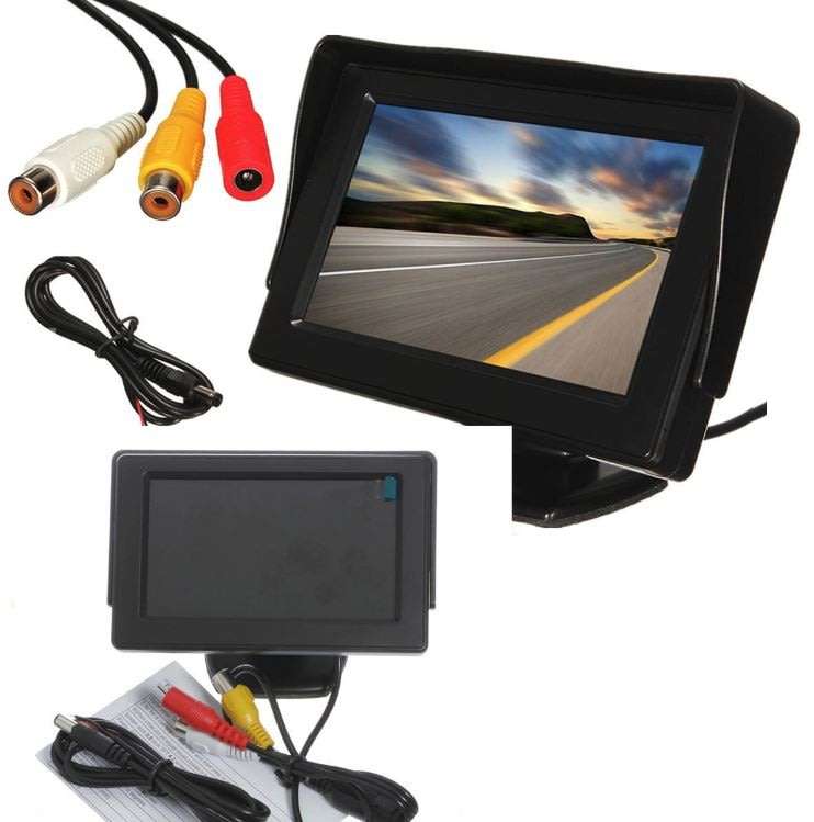4.3" TFT LCD Colour Vehicle DVD Player & Rear view Monitor With Rotatable Screen