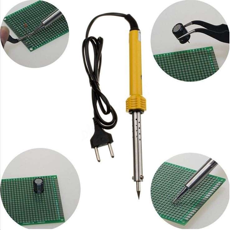 COMBO DEAL - 60W Soldering Iron AC 220V PLUS Digital Multi-Meter AC DC Voltage