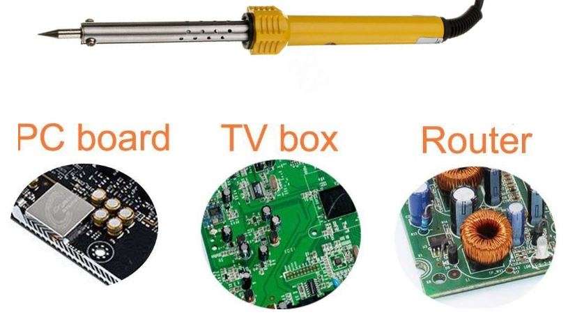 COMBO DEAL - 60W Soldering Iron AC 220V PLUS Digital Multi-Meter AC DC Voltage