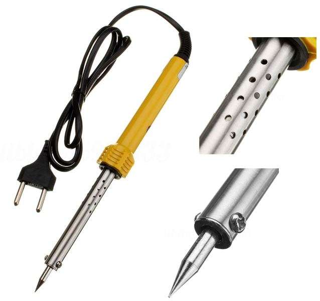 COMBO DEAL - 60W Soldering Iron AC 220V PLUS Digital Multi-Meter AC DC Voltage
