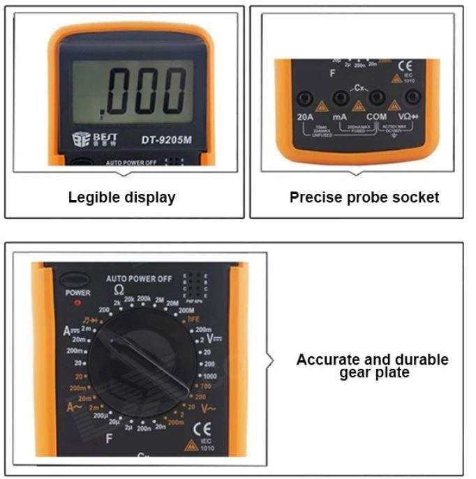 COMBO DEAL - 60W Soldering Iron AC 220V PLUS Digital Multi-Meter AC DC Voltage