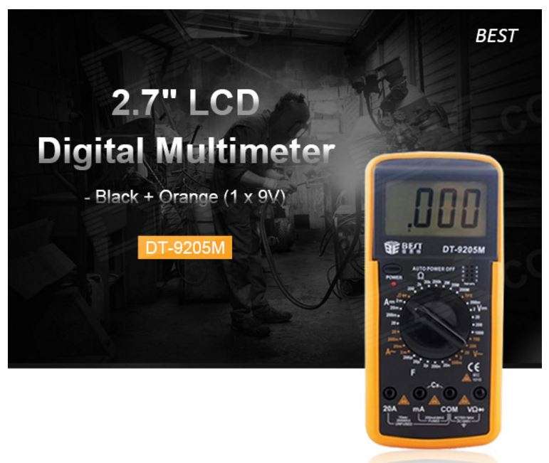 COMBO DEAL - 60W Soldering Iron AC 220V PLUS Digital Multi-Meter AC DC Voltage