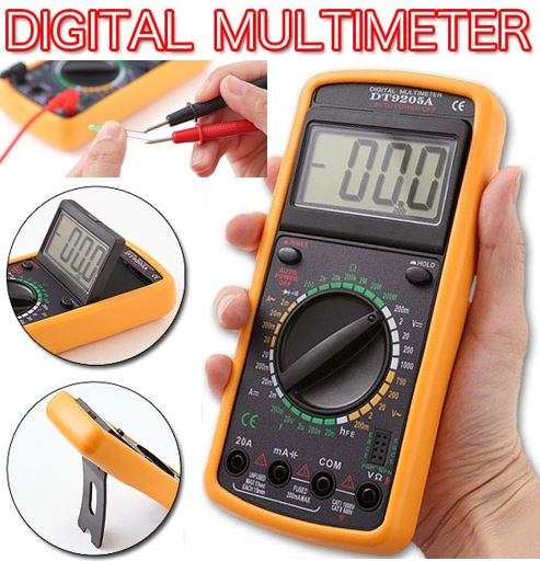 COMBO DEAL - 60W Soldering Iron AC 220V PLUS Digital Multi-Meter AC DC Voltage