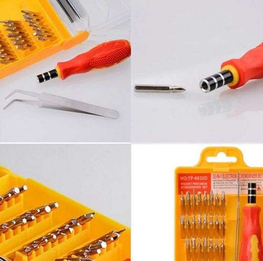8 Piece Combination Tool Set PLUS 32 Piece Precision Screwdriver & Bit Set - Quality Carbon Tools