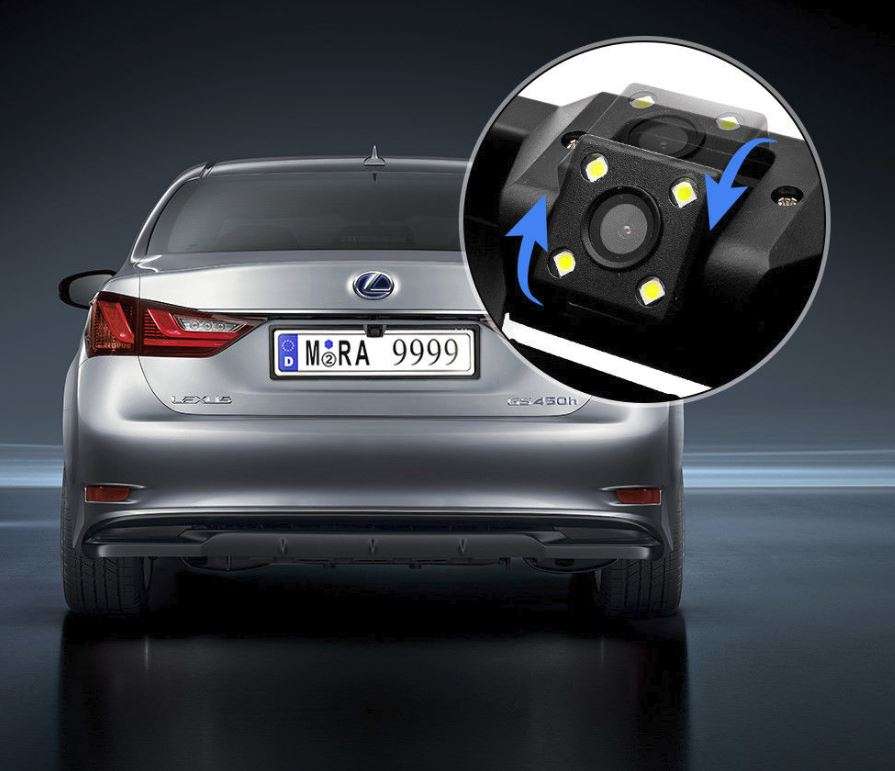 Waterproof Night Vision HD LED Number Plate Holder With Camera For Reversing and Parking