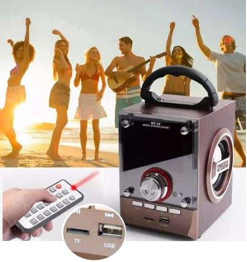 Bluetooth Multimedia Sub-woofer Speaker With USB / SD / AUX / FM Radio - LED Shining Glass Display