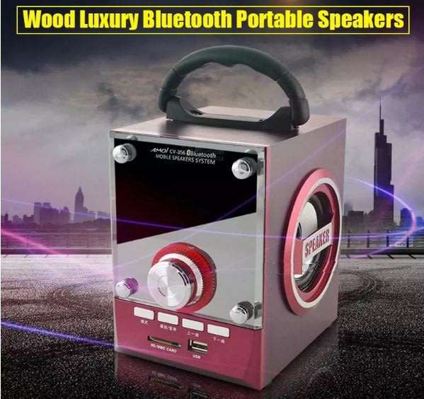 Bluetooth Multimedia Sub-woofer Speaker With USB / SD / AUX / FM Radio - LED Shining Glass Display