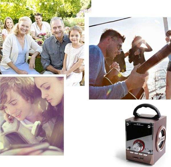 Bluetooth Multimedia Sub-woofer Speaker With USB / SD / AUX / FM Radio - LED Shining Glass Display