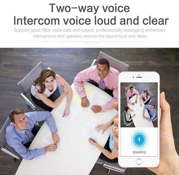 960P HD 3D Panoramic VR Camera, 360 Degree Multi Angle View, Two Way Talk, Motion Detection etc.