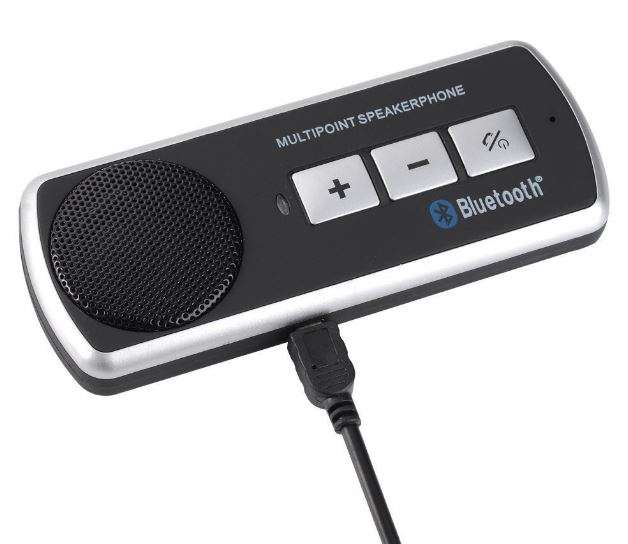 Bluetooth Multi-point Hands-Free Visor Car Kit, Integrated with Echo Cancellation & Noise Suppressor