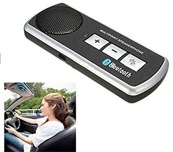 Bluetooth Multi-point Hands-Free Visor Car Kit, Integrated with Echo Cancellation & Noise Suppressor