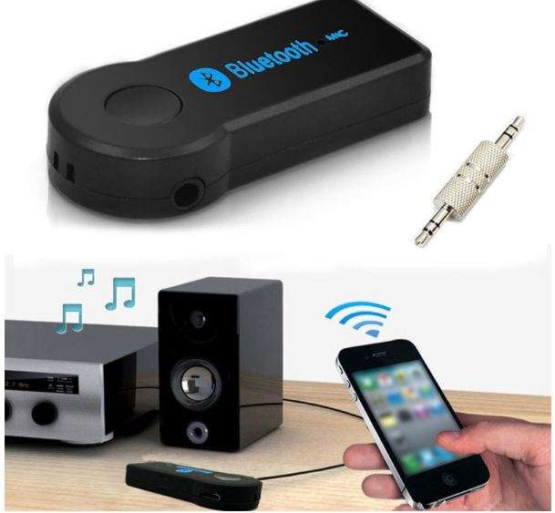 Bluetooth Hands Free Receiver -Stream Music to Any Device With an Auxiliary Input or Hand Free Calls