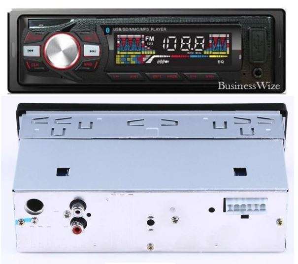 LED Bluetooth MP3 Car Radio & Remote - Supports USB, SD Card, Hands-free Calls, AUX, 5V Charging...