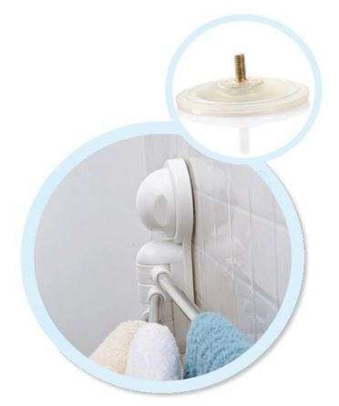 Practical Metal Towel Rack Hanger With 4 Rotatable Bars - Easy to Install, No Nails or Drilling