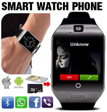 Smart Watch Phone, SIM CARD, Bluetooth, Camera, Sleep Monitor, SD Card, Pedometer etc.