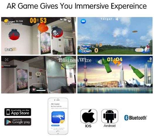 Bluetooth AR Game Gun - Download Application & Games, Compatible With iPhone & Android Phones