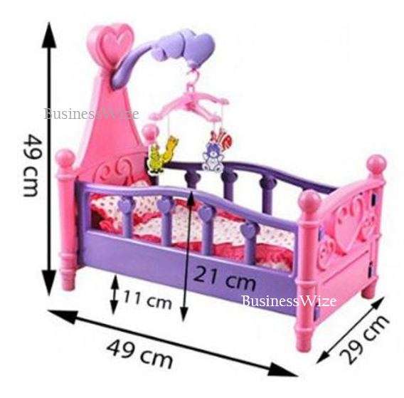 Cute Crying Baby Doll in Rocking Cradle With Lots of Accessories and Hours of Fun