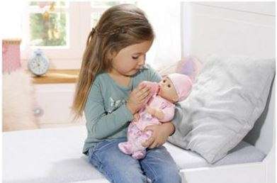 Cute Crying Baby Doll in Rocking Cradle With Lots of Accessories and Hours of Fun