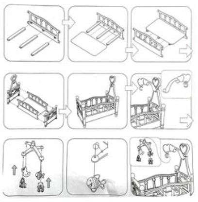 Cute Crying Baby Doll in Rocking Cradle With Lots of Accessories and Hours of Fun