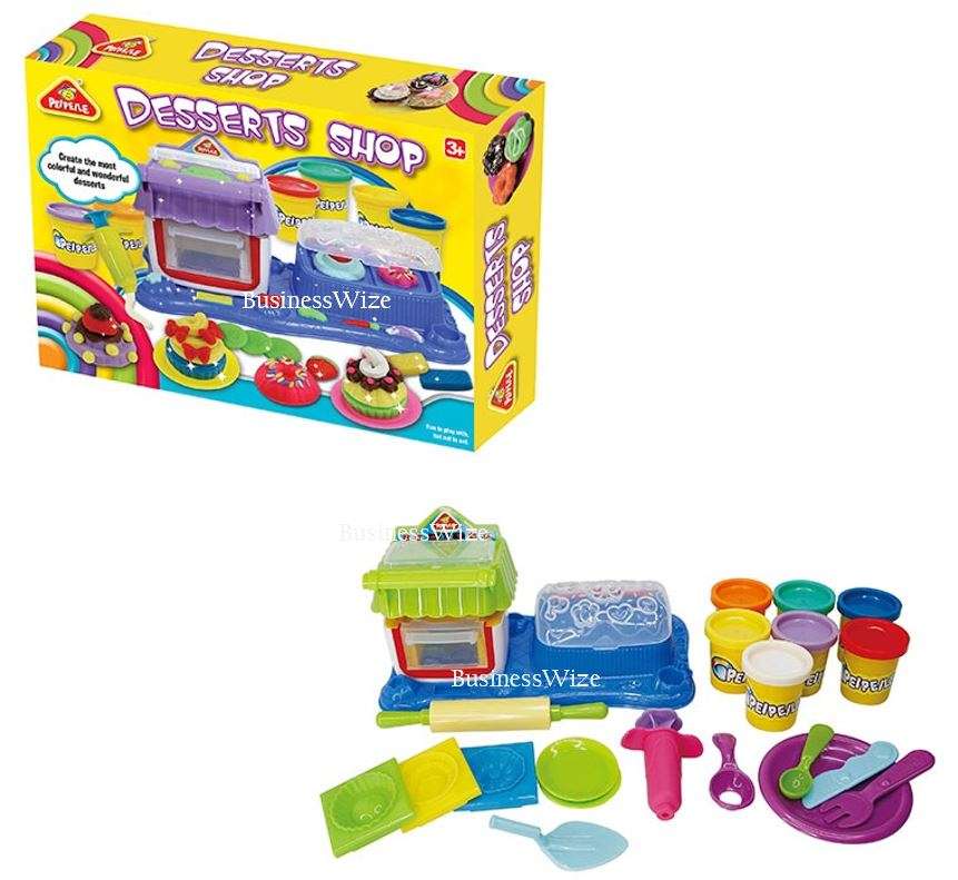 Desserts Shop Dough Set - Designed to Develop Children's Creativity, Imagination & Hands-on Skills