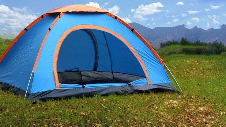 2 Man Tent in Zipper Bag - Lightweight & Easy to Install (200 X 150 X 110 cm)