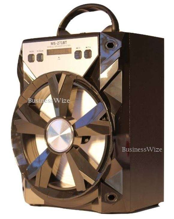 Bluetooth Multimedia X-Bass Speaker - USB/TF/AUX/MIC/ FM Radio & LED Display