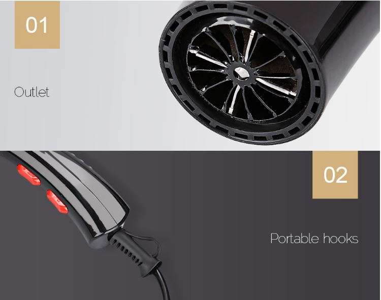 6 IN 1 - 4000W Professional Hair Dryer - Heavy Duty, Extreme Power, 3 Heat Settings & Silent Design