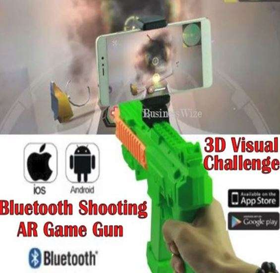 Bluetooth AR Game Gun - Download Application & Games, Compatible With iPhone & Android Phones