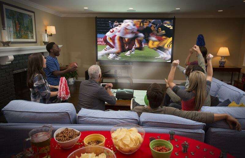 HD 1080P LED Multimedia Projector & Home Theater Cinema & Remote - AV, TV, VGA, HDMI, USB, SD, WTC