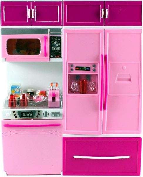 Modern Kitchen Play Set With Opening Doors, Sound & Light