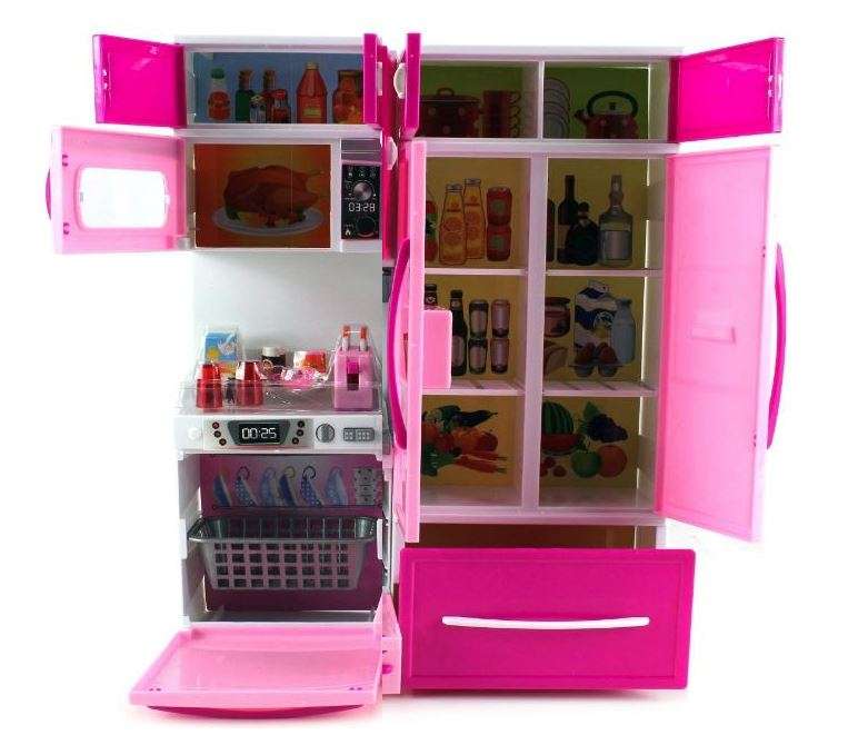 Modern Kitchen Play Set With Opening Doors, Sound & Light