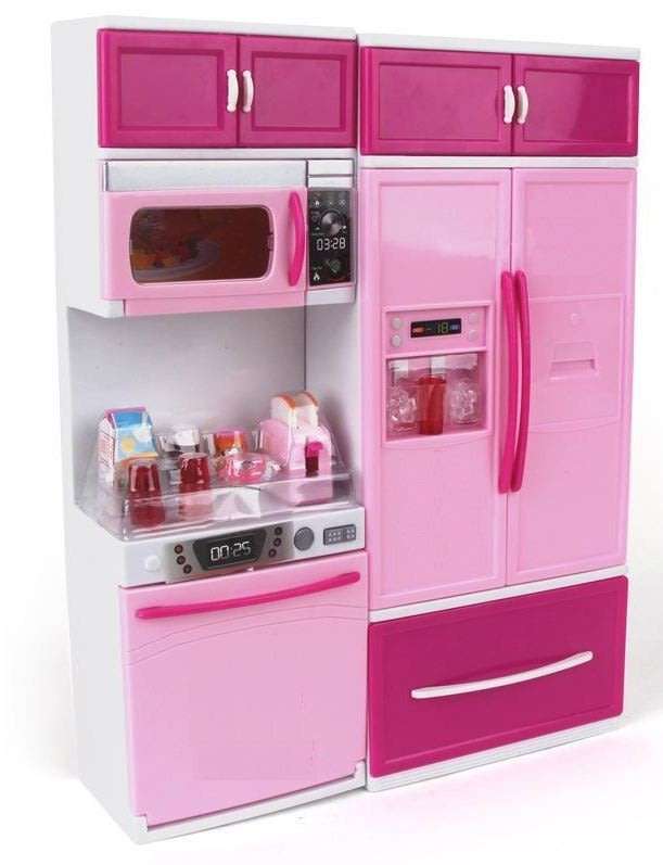 Modern Kitchen Play Set With Opening Doors, Sound & Light