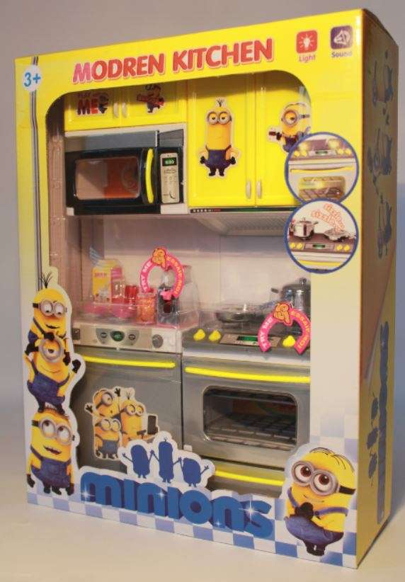 Minions Kitchen Play Set With Opening Doors, Sound & Light