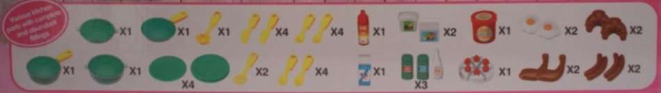 Mini Kitchen Play Set With Opening Doors, Sound & Light - Simulates a Real Kitchen With Accessories