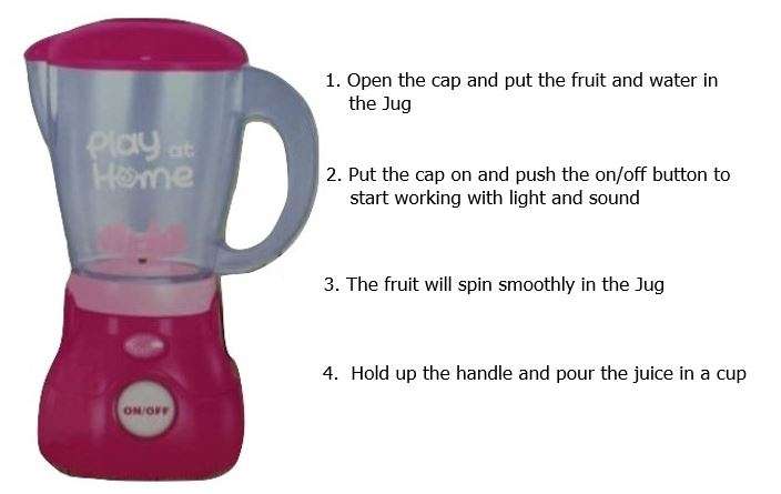 Real Working Blender, Mixer & Toaster Play Set With Accessories