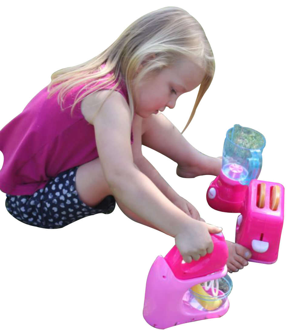 Real Working Blender, Mixer & Toaster Play Set With Accessories