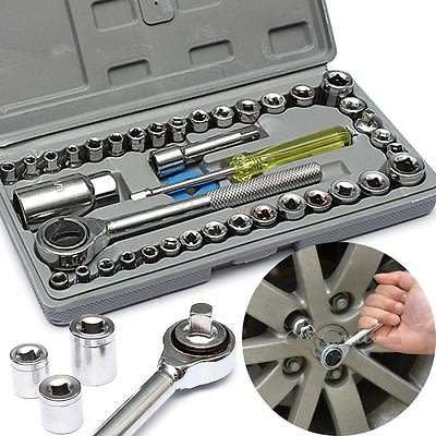 40 Piece Combination Socket Wrench Set