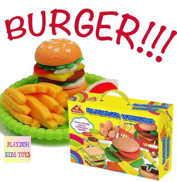 Hamburger Workshop Dough Set - Designed to Develop Creativity, Imagination & Hands-on Skills