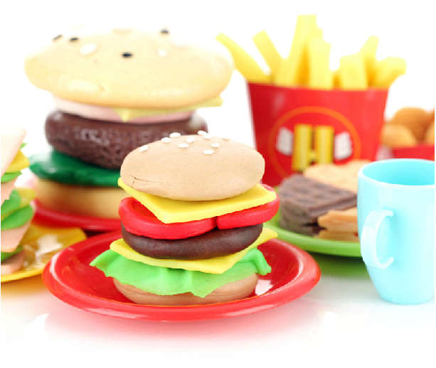 Hamburger Workshop Dough Set - Designed to Develop Creativity, Imagination & Hands-on Skills