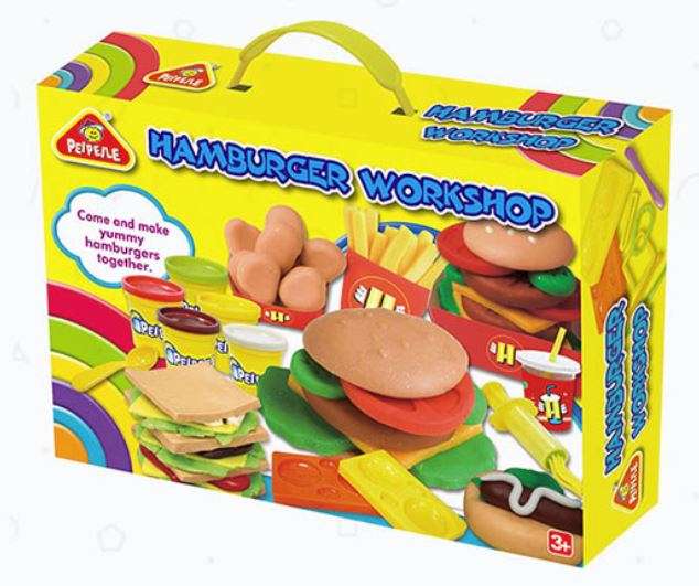 Hamburger Workshop Dough Set - Designed to Develop Creativity, Imagination & Hands-on Skills