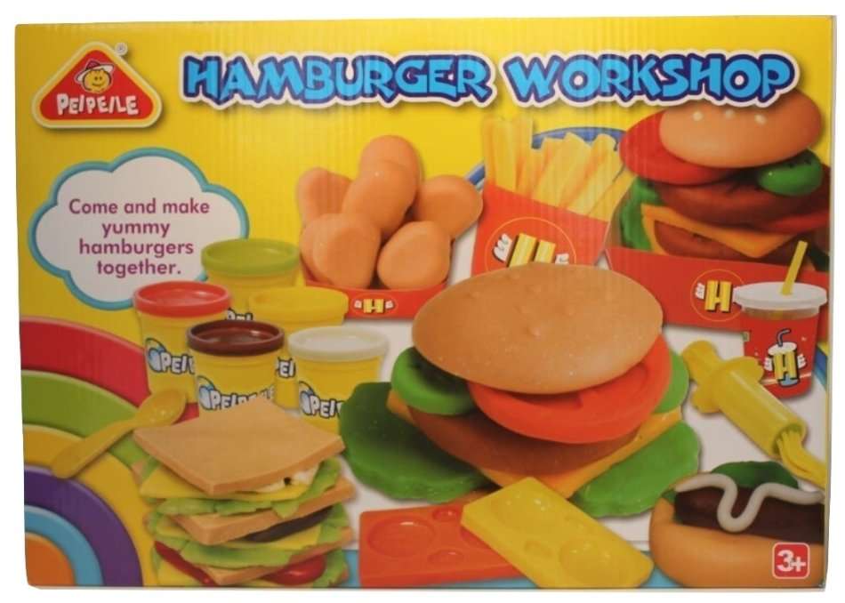 Hamburger Workshop Dough Set - Designed to Develop Creativity, Imagination & Hands-on Skills