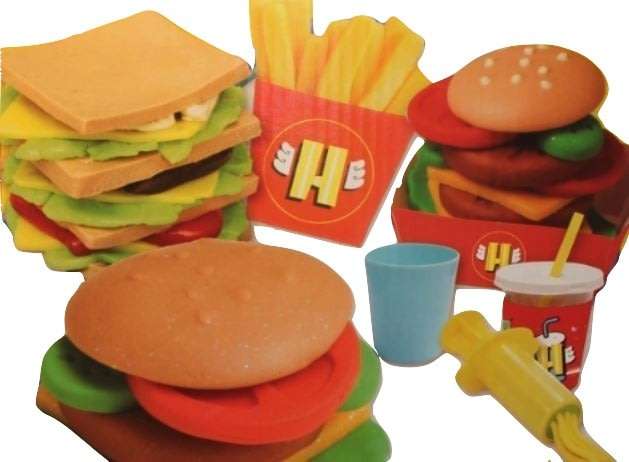 Hamburger Workshop Dough Set - Designed to Develop Creativity, Imagination & Hands-on Skills