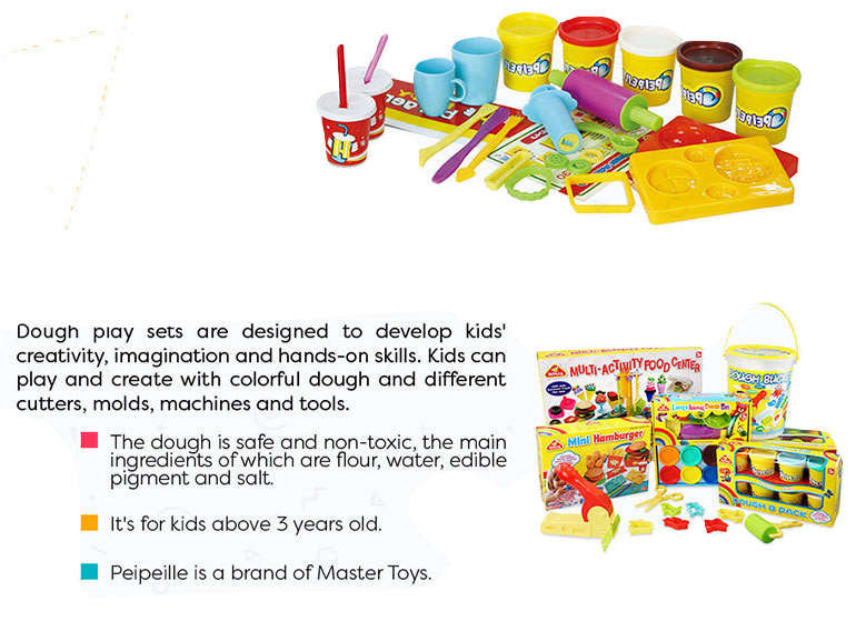 Hamburger Workshop Dough Set - Designed to Develop Creativity, Imagination & Hands-on Skills