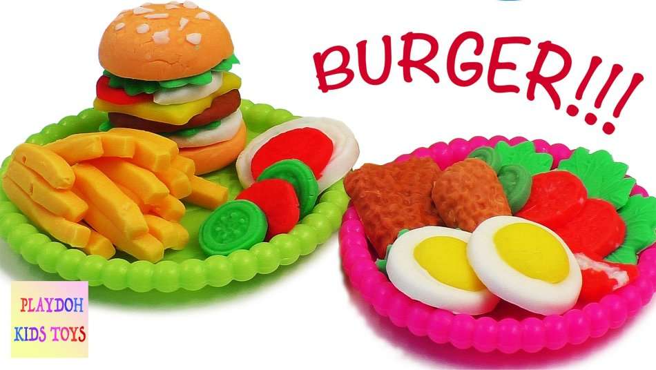 Hamburger Workshop Dough Set - Designed to Develop Creativity, Imagination & Hands-on Skills